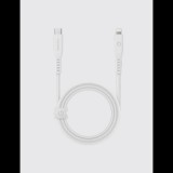 Energea Flow C94 USB-C apa - Lightning apa 2.0 Adat és töltő kábel 1.5m - Fehér (CBL-FLCL-WHT150M)