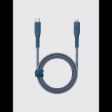 Energea Flow C94 USB-C apa - Lightning apa 2.0 Adat és töltő kábel 1.5m - Kék (CBL-FLCL-BLU150M)