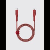 Energea Flow C94 USB-C apa - Lightning apa 2.0 Adat és töltő kábel 1.5m - Piros (CBL-FLCL-RED150M)