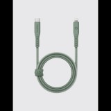 Energea Flow C94 USB-C apa - Lightning apa 2.0 Adat és töltő kábel 1.5m - Zöld (CBL-FLCL-GRN150M)
