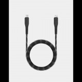Energea Nyloflex C94 USB-C apa - Lightning apa 2.0 Adat és töltő kábel 3m - Fekete (CBL-NFCL-BLK300)