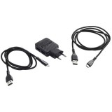 Energizer fali töltő 2x usb 2,4A usb C Microusb kábel fekete - EAC2BEULCMM