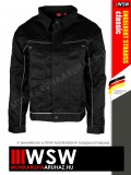 .Engelbert Strauss CLASSIC BLACK erősített anyagú 315 g/m² technikai munkakabát - munkaruha
