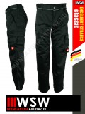 .Engelbert Strauss CLASSIC BLACK erősített anyagú 315 g/m² technikai munkanadrág - munkaruha