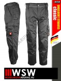 .Engelbert Strauss CLASSIC GREY erősített anyagú 315 g/m² technikai munkanadrág - munkaruha