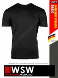 .Engelbert Strauss COTTON STRETCH BLACK férfi prémium pamut zebes munkapóló - 180 g/m²