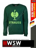 .Engelbert Strauss MOTION 2020 GREEN technikai környakas pamutgazdag pulóver - munkaruha