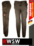 .Engelbert Strauss MOTION DENIM CHESTNUT technikai oldalzsebes farmernadrág - munkaruha