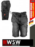 .Engelbert Strauss MOTION DENIM GRAPHITE technikai farmer rövidnadrág - munkaruha