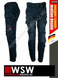 .Engelbert Strauss VINTAGE POWERDENIM cargo extra kopásálló farmernadrág - munkaruha