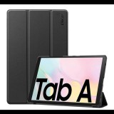 ENKAY tok álló, bőr hatású (aktív FLIP, oldalra nyíló, TRIFOLD asztali tartó funkció) FEKETE [Samsung Galaxy Tab A7 10.4 (2020) LTE SM-T505] (5996591007427) - Tablet tok