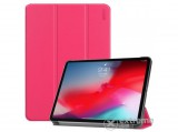 Enkay TRIFOLD álló műbőr tok 7" készülékhez Apple iPad Pro 11 (2018) készülékhez, rózsaszín