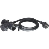 Entac elosztó 3 foglalat 0.5m IP44 - ESE1.5G3-0.5-IP44