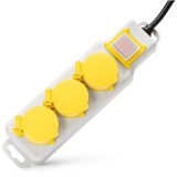 Entac elosztó 3 foglalat kapcsolóval IP44 5m 3G1,5 - ESE1.5G3-5-SW-IP44
