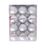 Entac KARÁCSONYFADÍSZ GÖMB 5CM EZÜST-ACB5-S-24