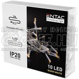 ENTAC KARÁCSONYI BELTÉRI FÜZÉR 10 LED WW 1,3M-ECL-10WW