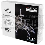 ENTAC KARÁCSONYI BELTÉRI FÜZÉR 30 LED CW 3,3M-ECL-30CW
