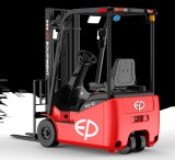 EP TCL101 elektromos homlokvillás targonca, háromtámaszú-négykerekű, akkumulátor Li-ion 80V 50Ah, teherbírás 1000kg, emelési magasság 3m, szállító sebesség 13km/h