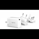 EPICO 20W PD Charger s Changeanle Plug (EU. UK) - fehér (9915101100108)