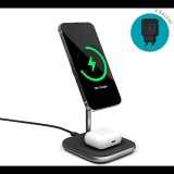 Epico 2in1 vezeték nélküli töltő Made for MagSafe adapterrel a csomagban - fekete (9915101300200)