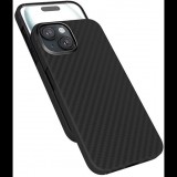 Epico Mag+ Carbon iPhone 15 Plus fekete MagSafe tok (81210191300003)