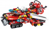 Építőkocka-8 in 1 A tűzoltó Lovag-8 Önálló Tűzoltó Járgány vagy 1 nagy építéséhez-Legoval kompatibilis-643 darabos