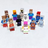 Építőkocka mini figura szett MCraft