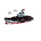 Építőkockák-8to1 Repülőgép-hordozó anyahajó-Lego kompatibilis-678 darabos