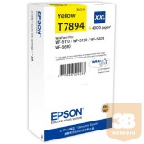 EPS BUS_IM EPSON Patron WorkForce Pro WP-5000 Series Ink Cartridge XXL Sárga (Yellow) 4k