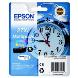 Epson Alarm clock 27XL DURABrite Ultra tintapatron 1 dB Eredeti Nagy (XL) kapacitású Cián, Magenta, Sárga (C13T27154010)