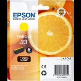 Epson Oranges C13T33444010 tintapatron 1 db Eredeti Sárga (C13T33444010)