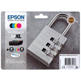 Epson Padlock C13T35964010 tintapatron 1 db Eredeti Nagy (XL) kapacitású Fekete, Cián, Magenta, Sárga