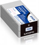 Epson SJIC22P tintapatron TM-C3500 nyomtatóhoz, fekete (C33S020601)