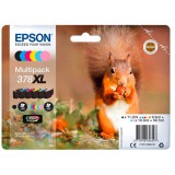 Epson Squirrel 378XL tintapatron 1 db Eredeti Nagy (XL) kapacitású Fekete, Cián, Világos ciánkék, Magenta, Világos magenta, Sárga