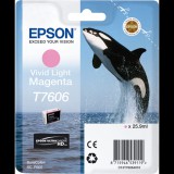 Epson T7606 Eredeti Tintakazetta - Világos Élénk Magenta (C13T76064N10)