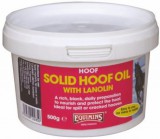 Equimins Solid Hoof Oil with Lanolin - Lanolinos fekete színű patazsír ápoló készítmény 500 g