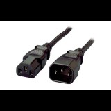 Equip 112100 tápkábel Fekete 1,8 M C13 csatlakozó C14 csatlakozó (112100)