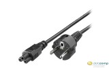 Equip 112150 notebook tápkábel, földelt, 1,8m, fekete, C5