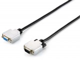 Equip 118851 3 M VGA (D-Sub) Fekete, Ezüst VGA kábel