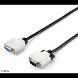 Equip 118855 VGA kábel 15 M VGA (D-Sub) Fekete, Ezüst (118855)