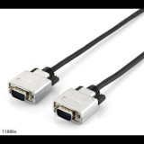 Equip 118865 VGA kábel 15 M VGA (D-Sub) Fekete, Ezüst (118865)