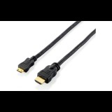 Equip 119307 HDMI kábel 2 M HDMI A-típus (Standard) HDMI Type C (Mini) Fekete (119307)