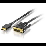 Equip 119323 HDMI - DVI kábel, aranyozott, 3m (119323) - Átalakítók