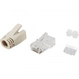 Equip 121176 vezeték csatlakozó RJ-45 Átlátszó, Fehér (121176)