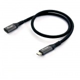 Equip 128370 USB kábel 0,5 M USB 3.2 Gen 2 (3.1 Gen 2) USB C Fekete (128370)