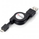 Equip 128595 USB kábel 1 M USB 2.0 USB A Micro-USB B Fekete (128595)