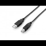 Equip 128861 USB kábel 3 M USB 2.0 USB A USB B Fekete (128861)