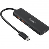 Equip 128966 hálózati csatlakozó USB 3.2 Gen 2 (3.1 Gen 2) Type-C 10000 Mbit/s Fekete (128966)