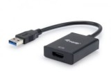 Equip 133385 USB-A apa - HDMI anya adapter fekete