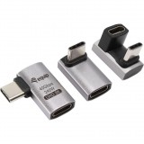 Equip 133478 csatlakozó átlakító USB C Fekete, Szürke (133478)